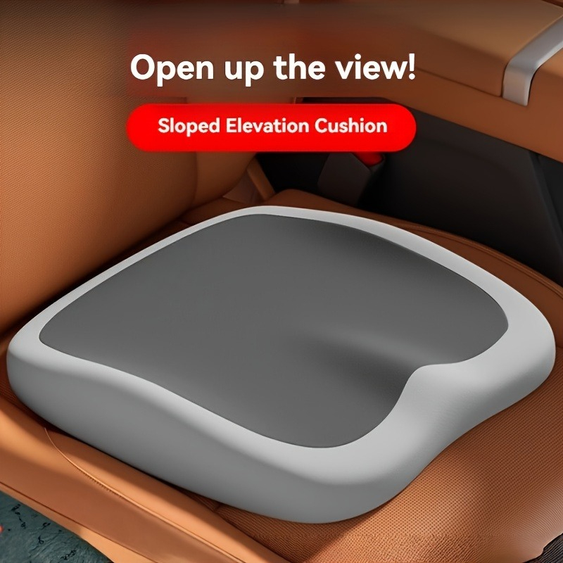 Car Seat Cushion Memory Foam - เบาะรองนั่งเมมโมรี่โฟมตามหลักสรีรศาสตร์, เบาะเสริมเบาะรถยนต์แบบชิ้นเดียวสำหรับด้านคนขับ, เพิ่มความสบาย, รองรับสรีระ, เหมาะสำหรับสำนักงาน