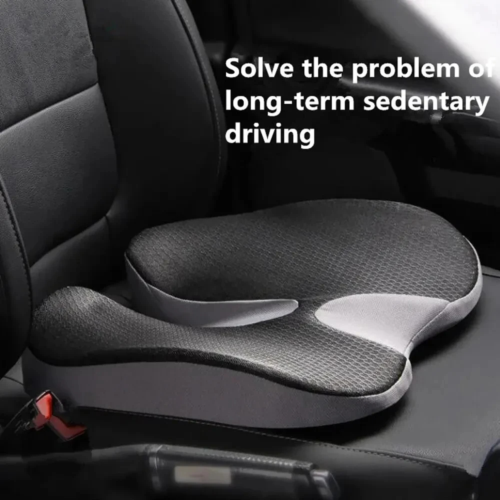 Car Seat Cushion Memory Foam - เบาะไม่ลื่น Orthopedic Memory Foam ต่อมลูกหมากเบาะสําหรับ Tailbone