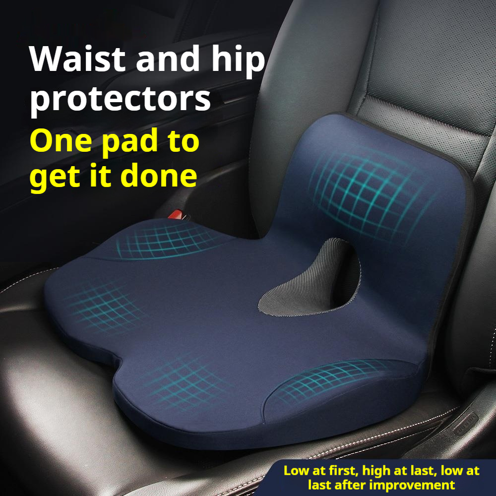 Car Seat Cushion Memory Foam - รถหลักเบาะนั่ง Booster เบาะรองนั่งหน่วยความจําโฟมเบาะเก้าอี้บรรเทาเหมาะสําหรับ All-Season Booster Universal