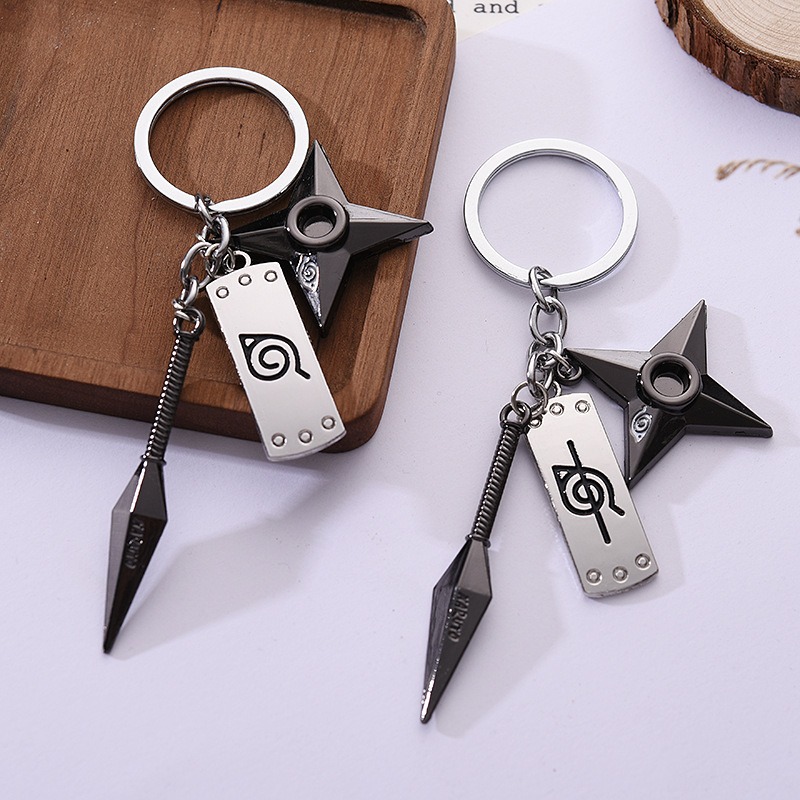 Car Accessories Japan - พวงกุญแจอนิเมะนารูโตะจากบันได อุปกรณ์เสริมสำหรับกระเป๋าเป้ กระเป๋าใส่กุญแจรถ ของตกแต่ง พวงกุญแจ เครื่องประดับสำหรับผู้หญิง