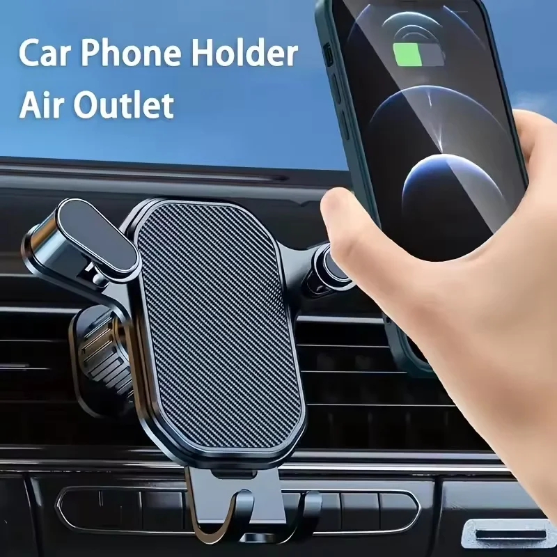 Car Accessories Phone Holder - ที่วางโทรศัพท์ในรถยนต์ ที่ยึดช่องแอร์ในรถยนต์ ที่วางมือถือ สมาร์ทโฟน GPS รองรับอุปกรณ์มือถือขนาด
