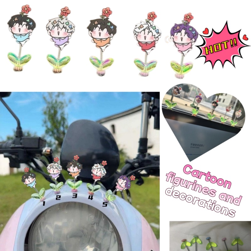 Car Accessories Japan - ของตกแต่งรถยนต์/โต๊ะทำงาน รูปตัวละครอนิเมะ 5 ชิ้น ชื่อ Love