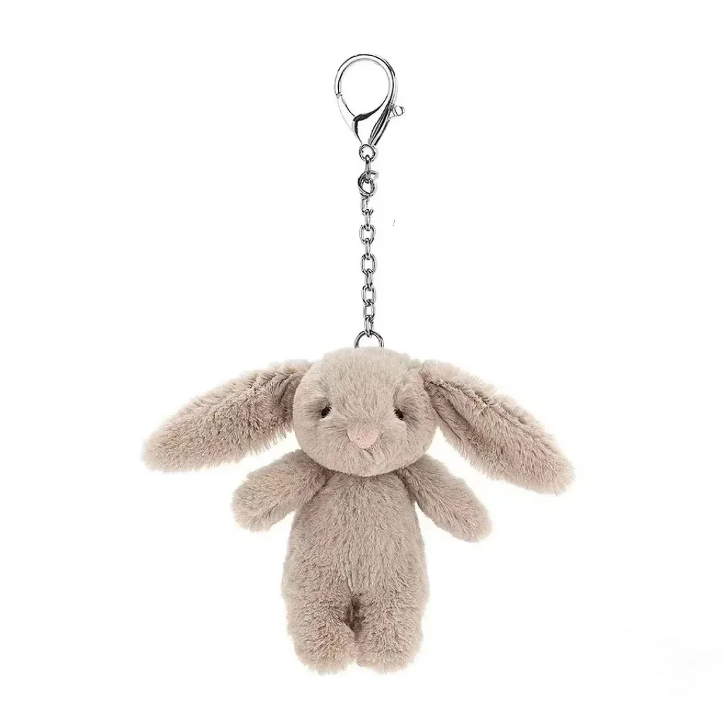 Car Accessories Girl - ตุ๊กตากระต่ายการ์ตูนน่ารัก พวงกุญแจปอมปอม ของตกแต่ง ของเล่นสำหรับเด็กผู้หญิง กระเป๋า ของตกแต่งรถยนต์