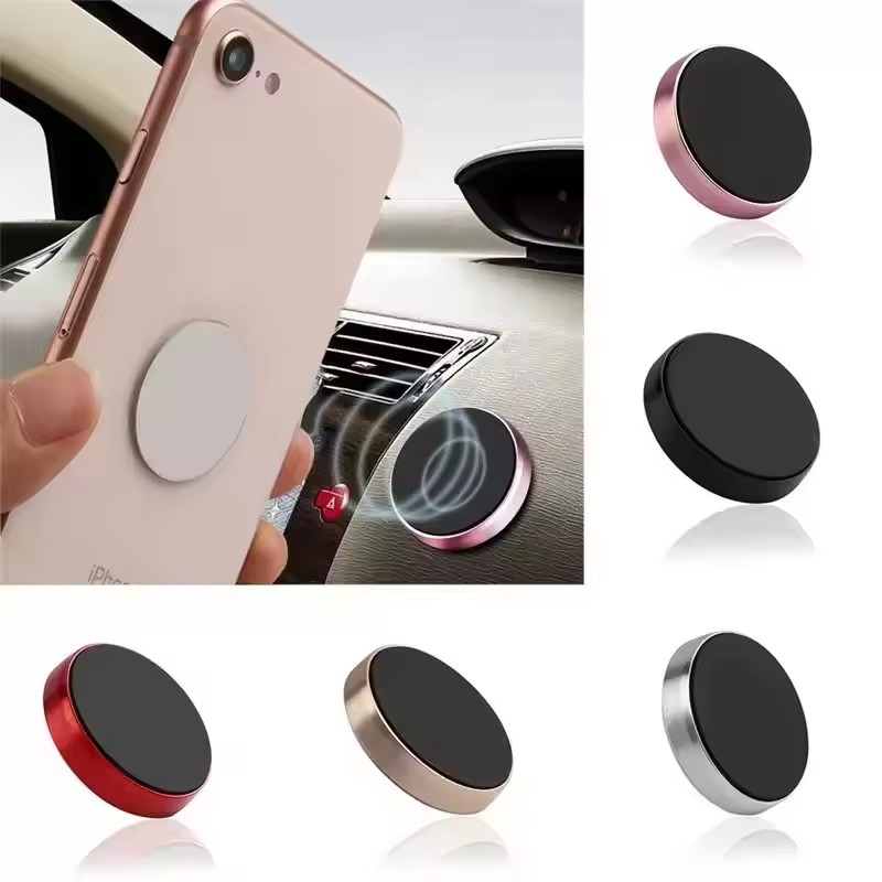 Car Phone Holder Magnetic - ที่วางโทรศัพท์ในรถยนต์แบบแม่เหล็ก ที่วางโทรศัพท์ในรถยนต์แบบสากลสำหรับไอโฟน เสี่ยวมี่ หัวเว่ย ซัมซุงแดชบอร์ดติดผนังสติกเกอร์แม่เหล็กติดรถยนต์
