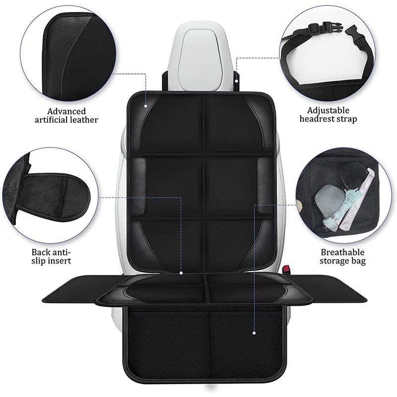 Car Accessories Girl - สำหรับเทสลารุ่น 3 Y ผ้าคลุมเบาะรถยนต์สำหรับเด็กทารกเด็กหญิงเบาะหลังอ็อกซ์ฟอร์ดหนัง PU อุปกรณ์ป้องกันเสื่ออุปกรณ์เสริม