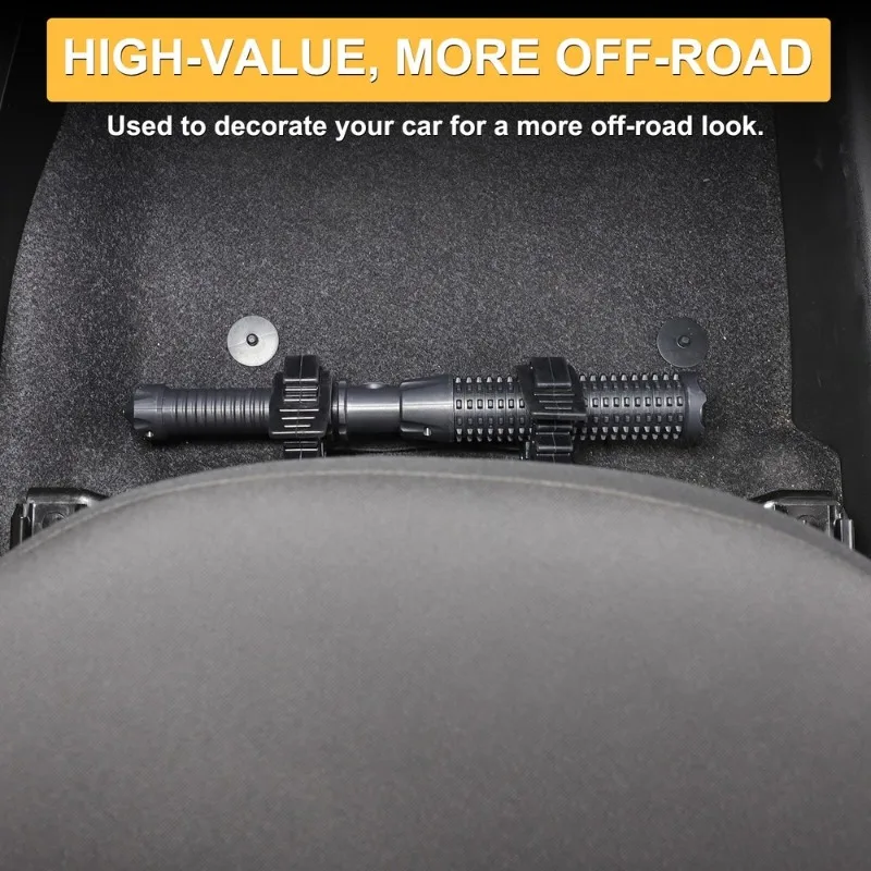 Car Accessories Under 500 - สำหรับรถยนต์เฟียต 500 ปี 2016-2024 ที่ยึดไฟฉายใต้เบาะรถยนต์ ทำจากอลูมิเนียมอัลลอยด์