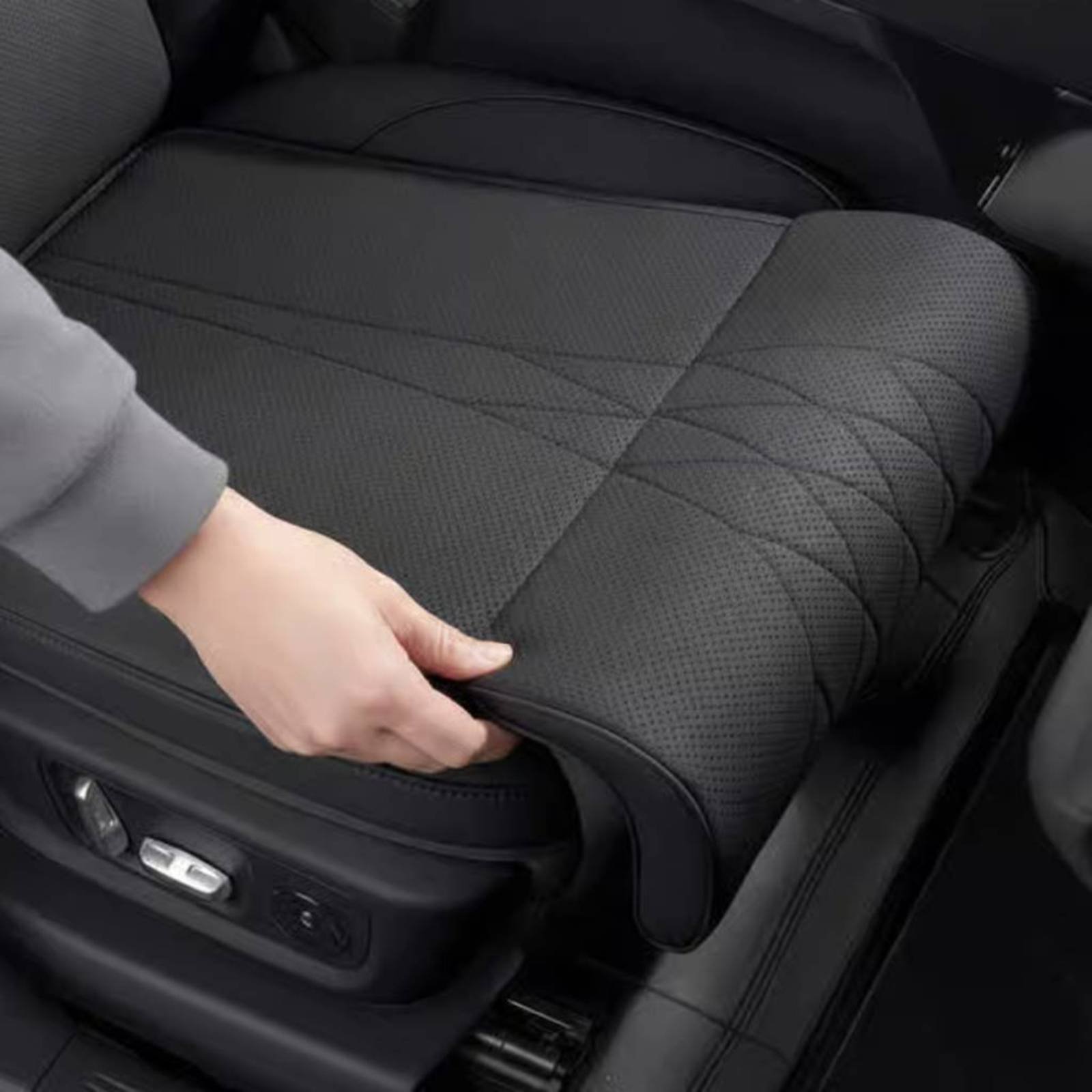 Car Seat Cushion Memory Foam - ที่ขยายเบาะนั่งคนขับ ที่ขยายเบาะรถยนต์แบบระบายอากาศ แผ่นรองขาในรถยนต์ แผ่นรองกันลื่น อุปกรณ์เสริมในรถยนต์ เมมโมรี่โฟมสำหรับผู้ขับขี่
