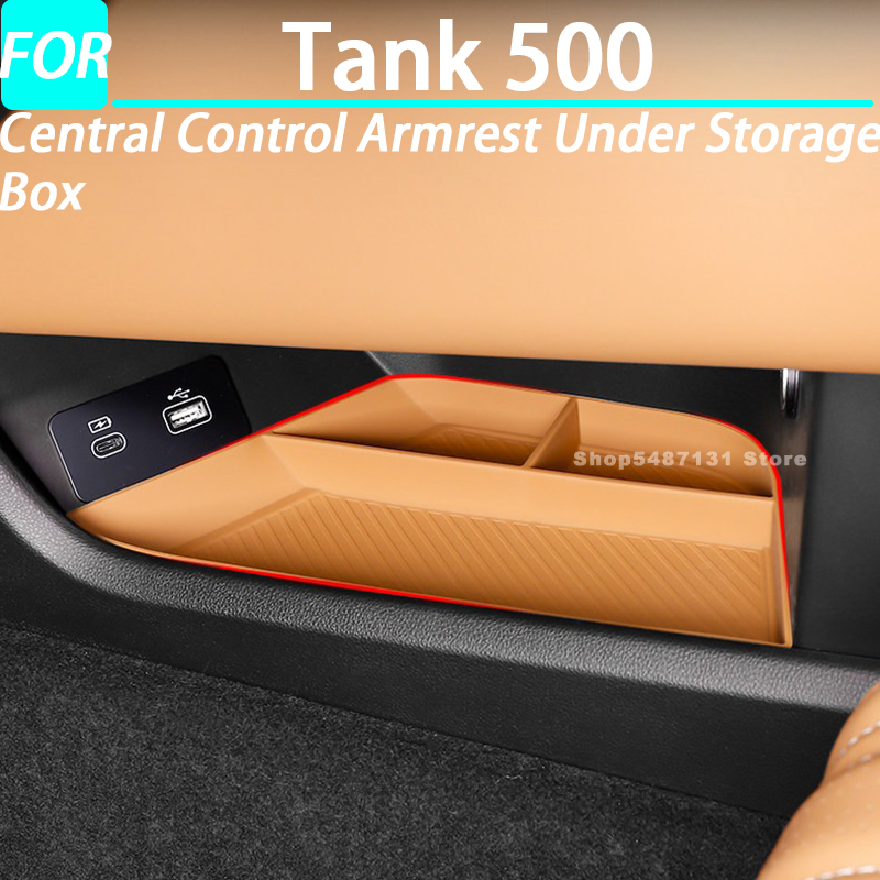 Car Accessories Under 500 - กล่องเก็บของใต้คอนโซลกลางรถยนต์แบบซิลิโคน สำหรับ Tank 500 อุปกรณ์ตกแต่งภายใน 2026