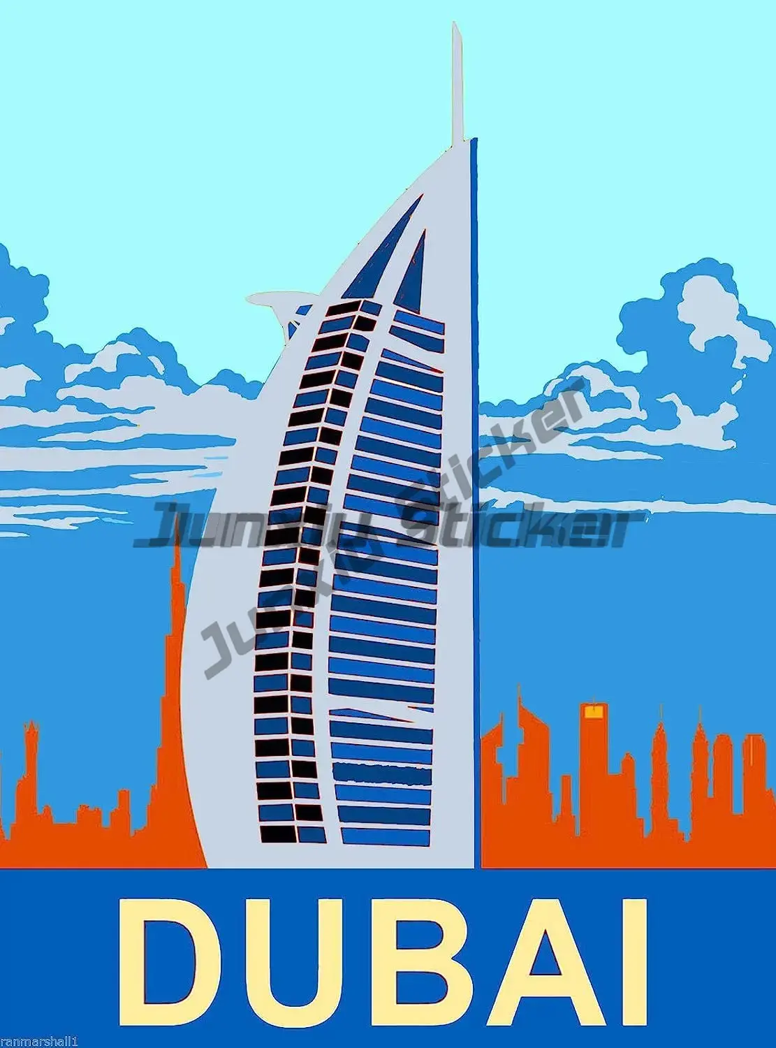 Car Accessories In Dubai - UAE ดูไบธงชาติสติกเกอร์ติดรถยนต์ รถแคมป์เปอร์ รถจักรยานยนต์ จักรยาน สกู๊ตเตอร์