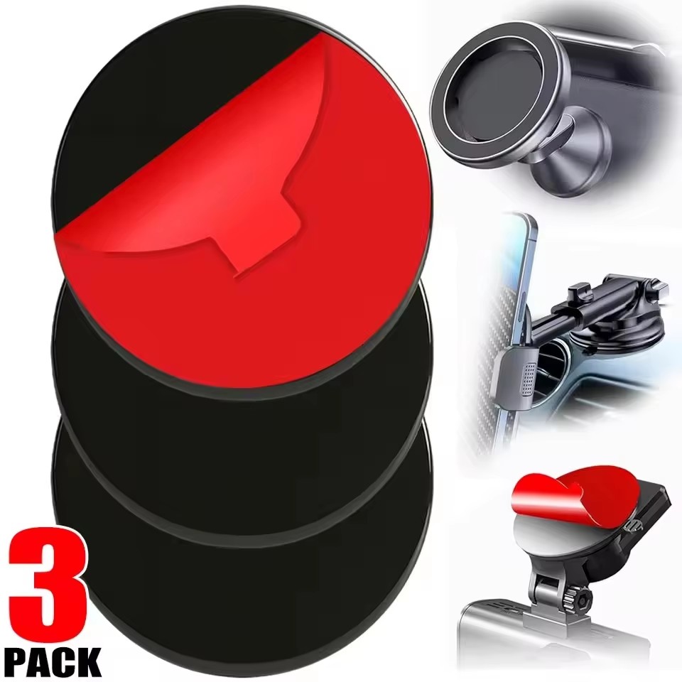 Car Accessories Phone Holder - แผ่นยึดติดกระจกรถยนต์แบบดูดสุญญากาศสำหรับที่วางโทรศัพท์ในรถยนต์ ทนความร้อน ใช้กับแผ่นกาวติดกระจกรถยนต์