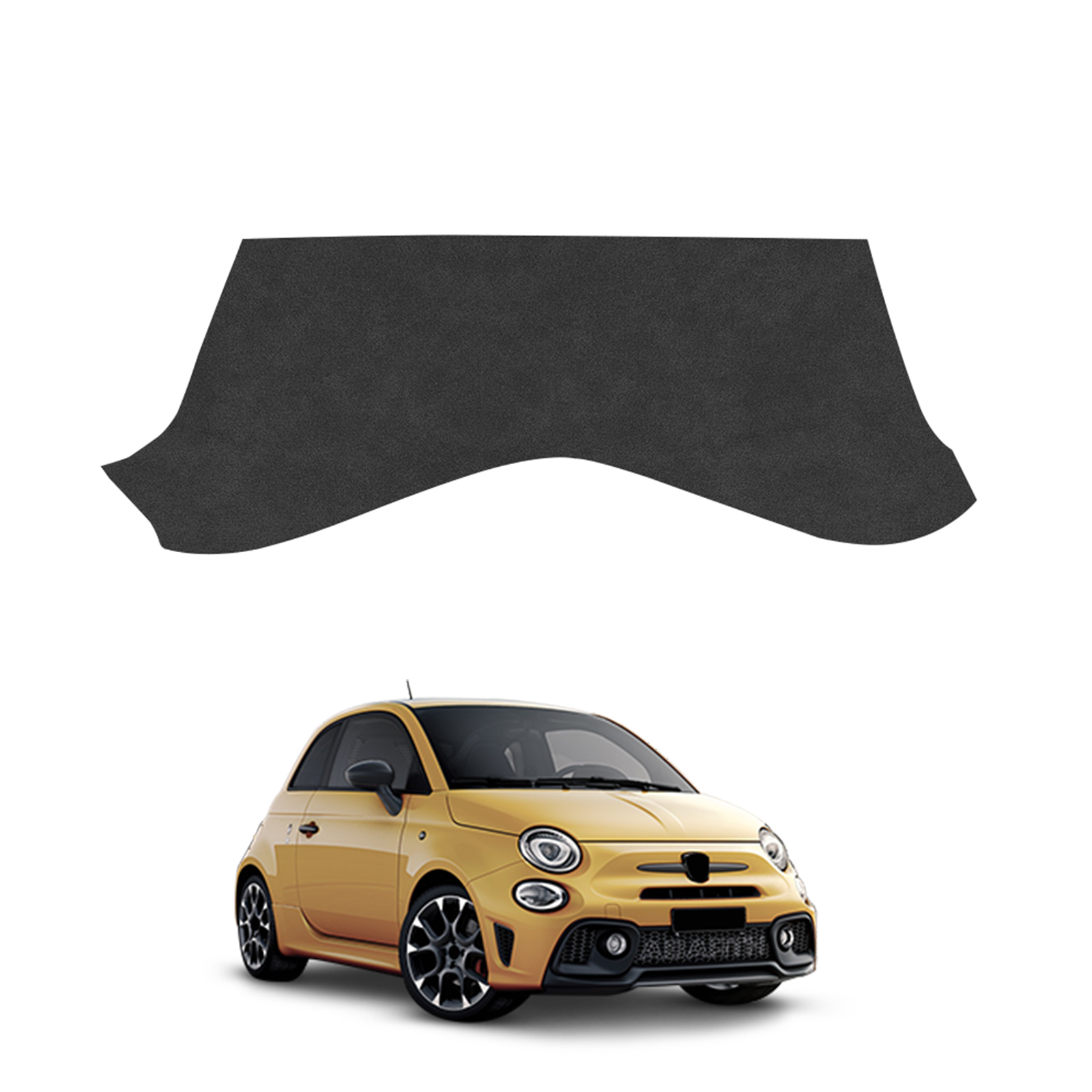 Car Accessories Under 500 - แผ่นรองกันรอยใต้เกียร์ สำหรับรถยนต์ Abarth 595/695 ปี 2016-2024