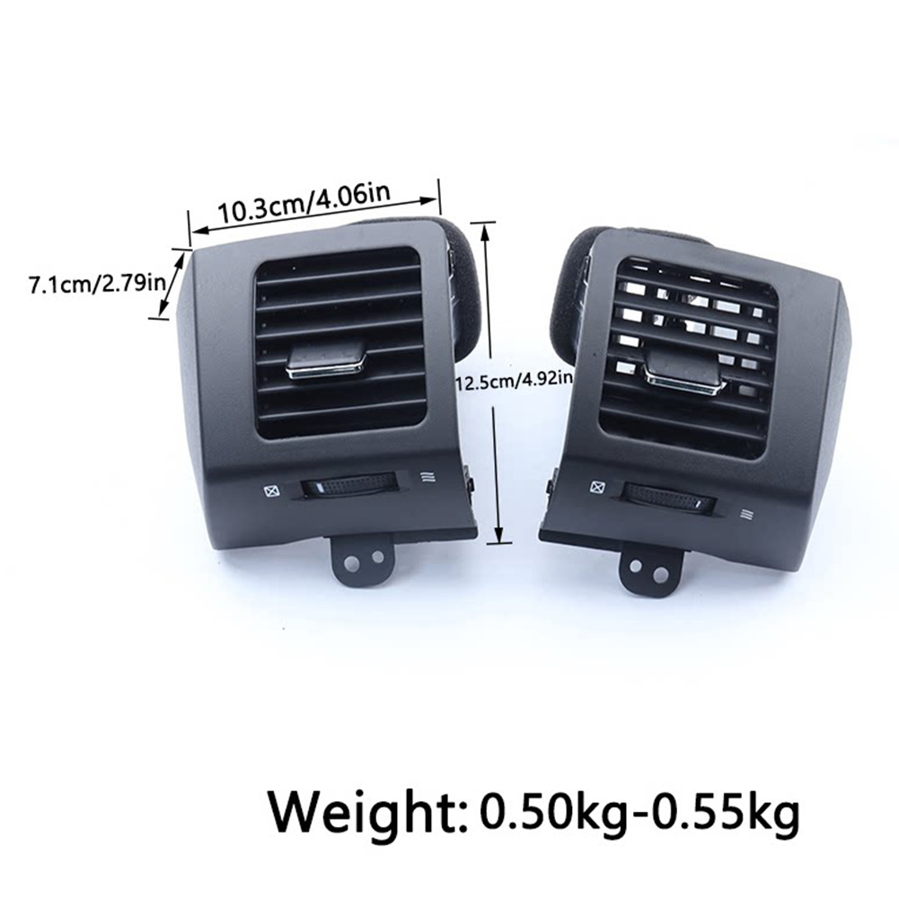 ช่องระบายอากาศพลาสติกสีดำคู่ ร - Car Accessories Light บทวิจารณ์และราคา
