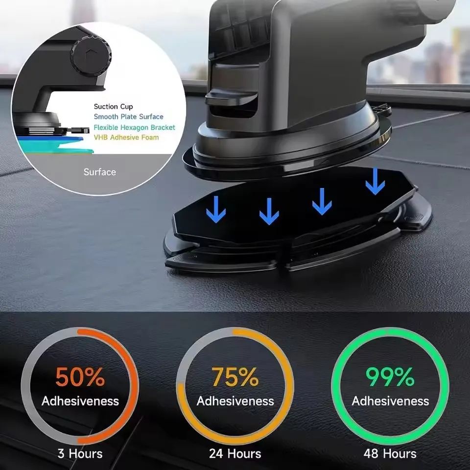 แผ่นยึดโทรศัพท์แบบดูดติดกระจกร - Car Accessories Phone Holder บทวิจารณ์และราคา