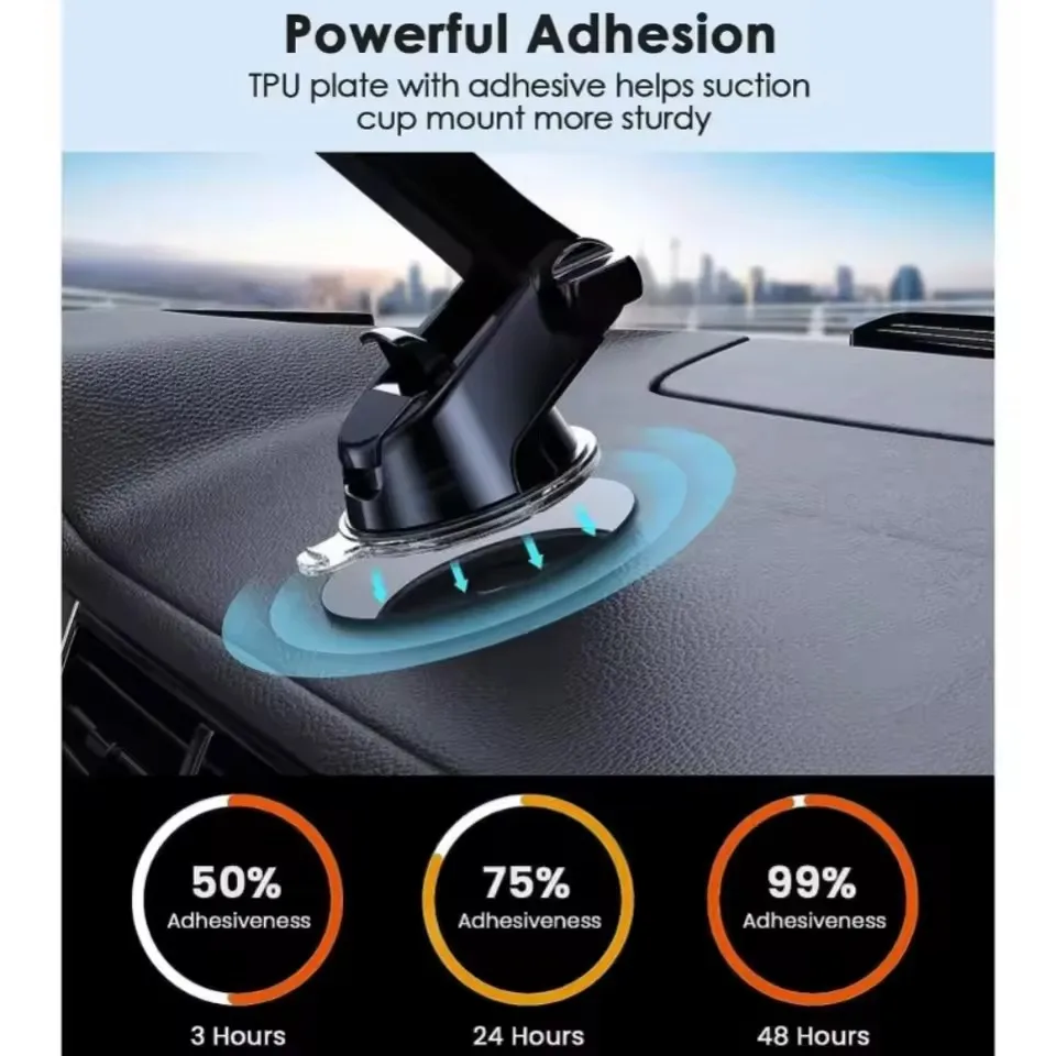 แผ่นยึดโทรศัพท์แบบดูดติดกระจกร - Car Accessories Phone Holder บทวิจารณ์และราคา