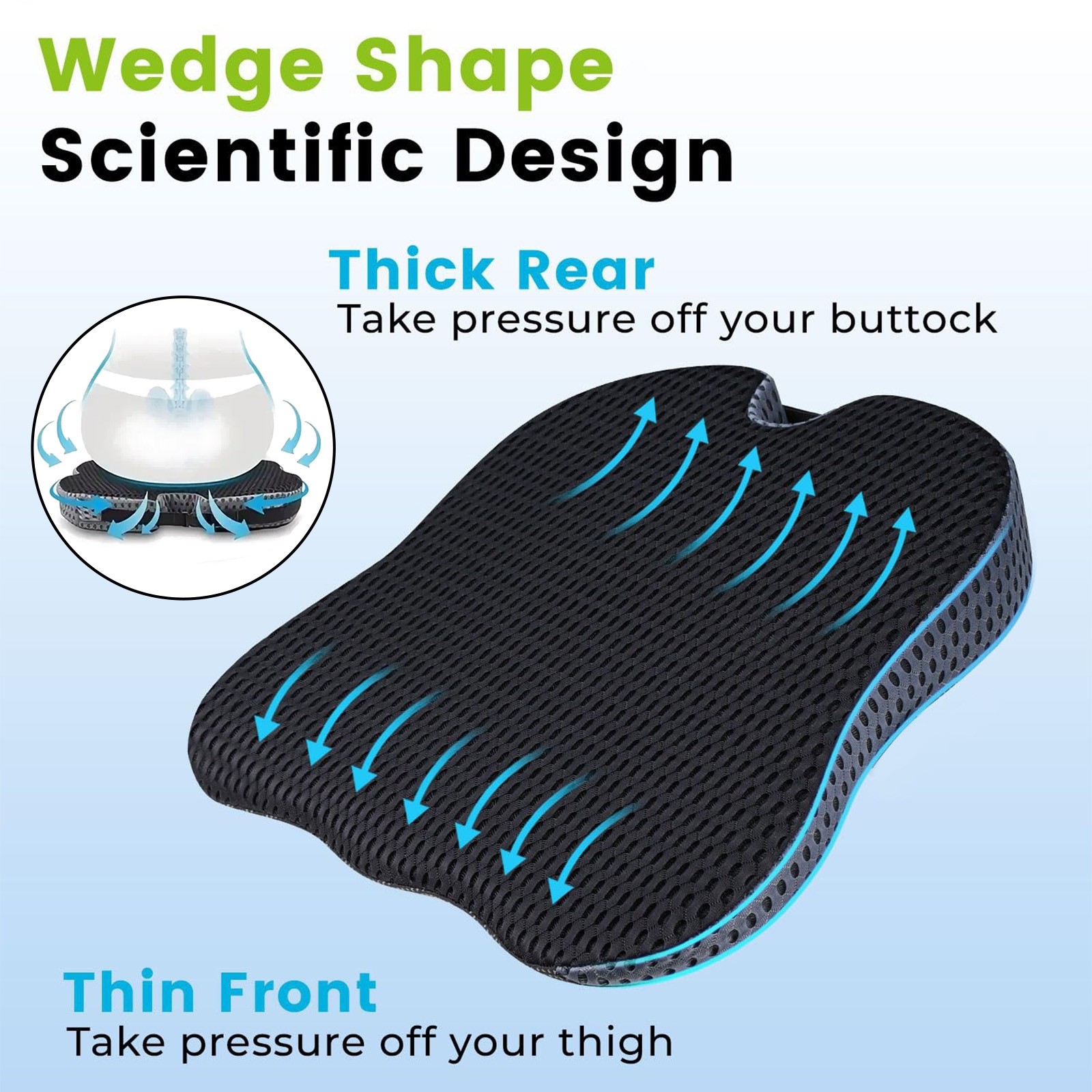 เบาะรองนั่งในรถยนต์ โฟมเมมโมรี - Car Seat Cushion Memory Foam บทวิจารณ์และราคา