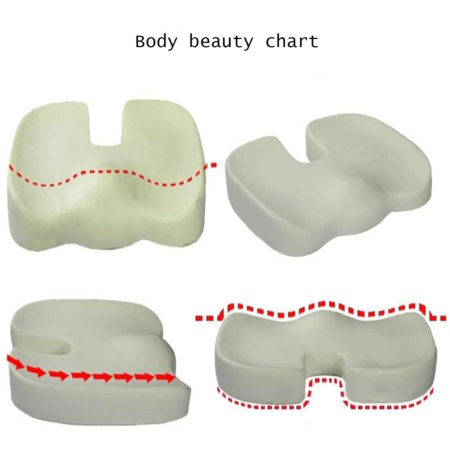 เบาะรองนั่ง เบาะรองนั่งในรถยนต - Car Seat Cushion Memory Foam บทวิจารณ์และราคา
