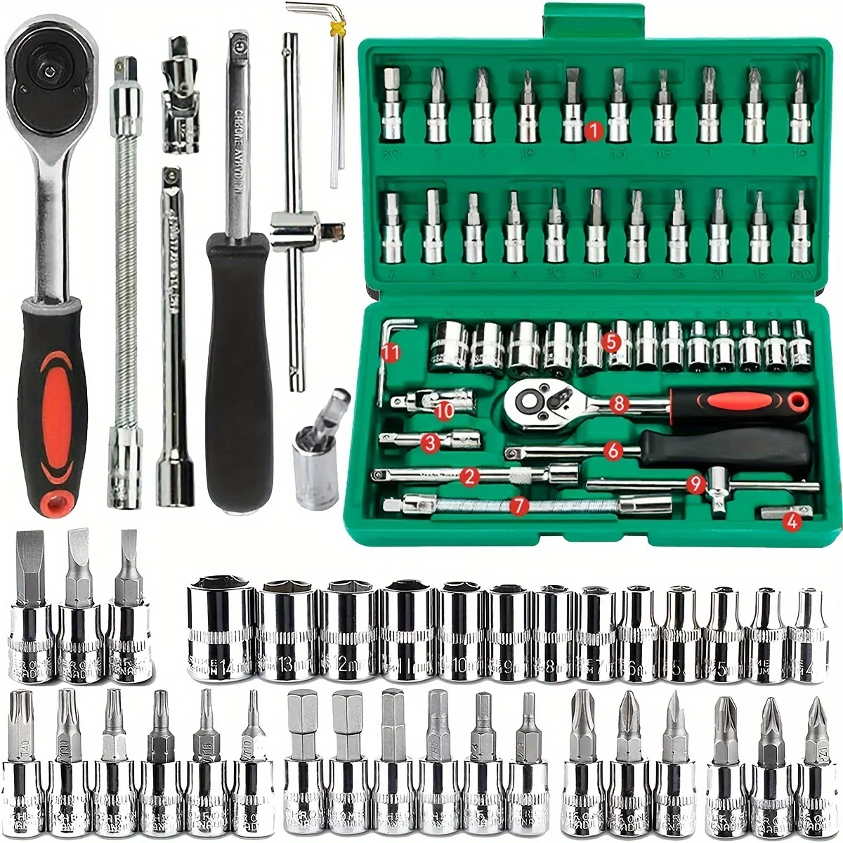 ชุดประแจบล็อก 46 ชิ้น ขนาด 1/4 - Car Accessories Workshop บทวิจารณ์และราคา