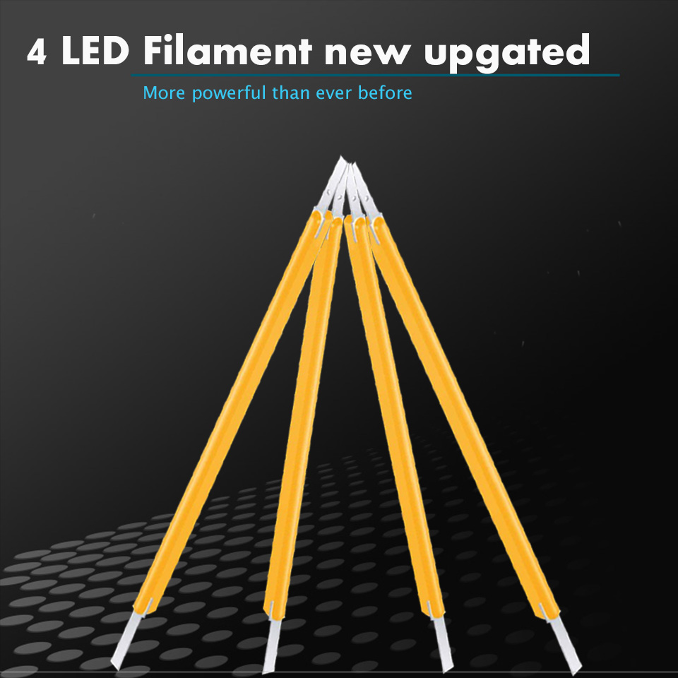 2pcs 4 Filament LED Super Brig - Car Accessories Light บทวิจารณ์และราคา