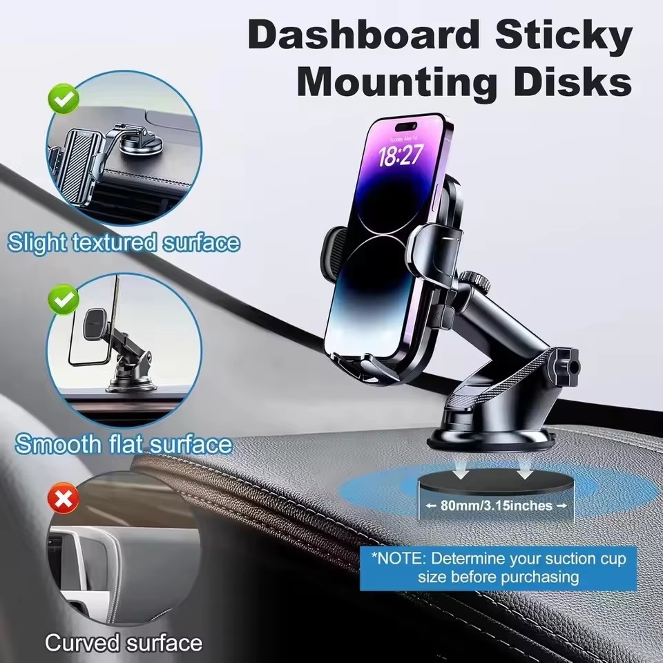 แผ่นยึดติดกระจกรถยนต์แบบดูดสุญ - Car Accessories Phone Holder บทวิจารณ์และราคา