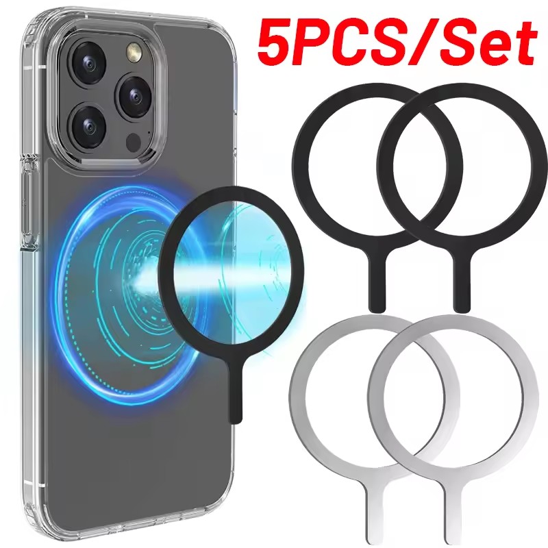 5-1 ชิ้นสติกเกอร์แหวนสำหรับแม็ - Car Phone Holder Magnetic บทวิจารณ์และราคา