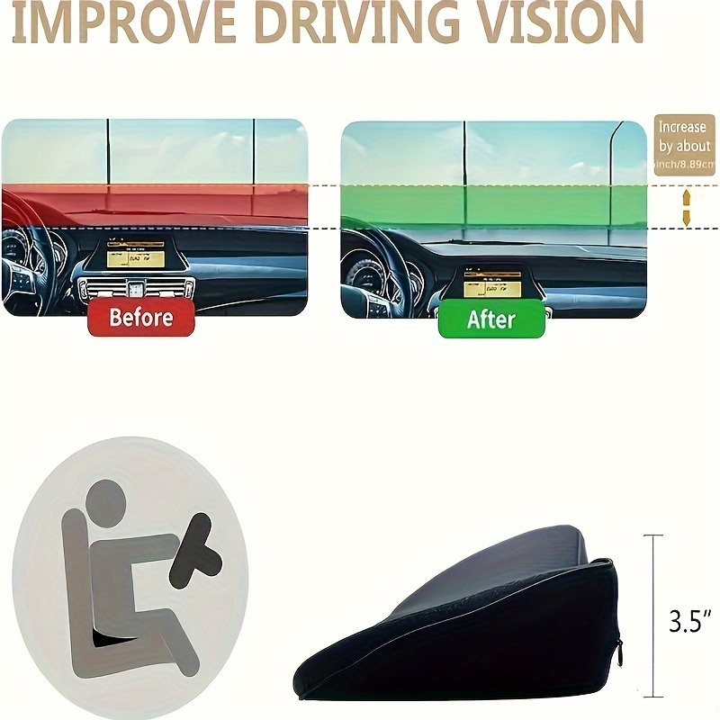 เบาะรองนั่งในรถยนต์ 2-in-1 พร้ - Car Seat Cushion Memory Foam บทวิจารณ์และราคา