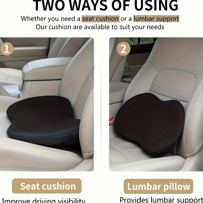 เบาะรองนั่งในรถยนต์ 2-in-1 พร้ - Car Seat Cushion Memory Foam บทวิจารณ์และราคา